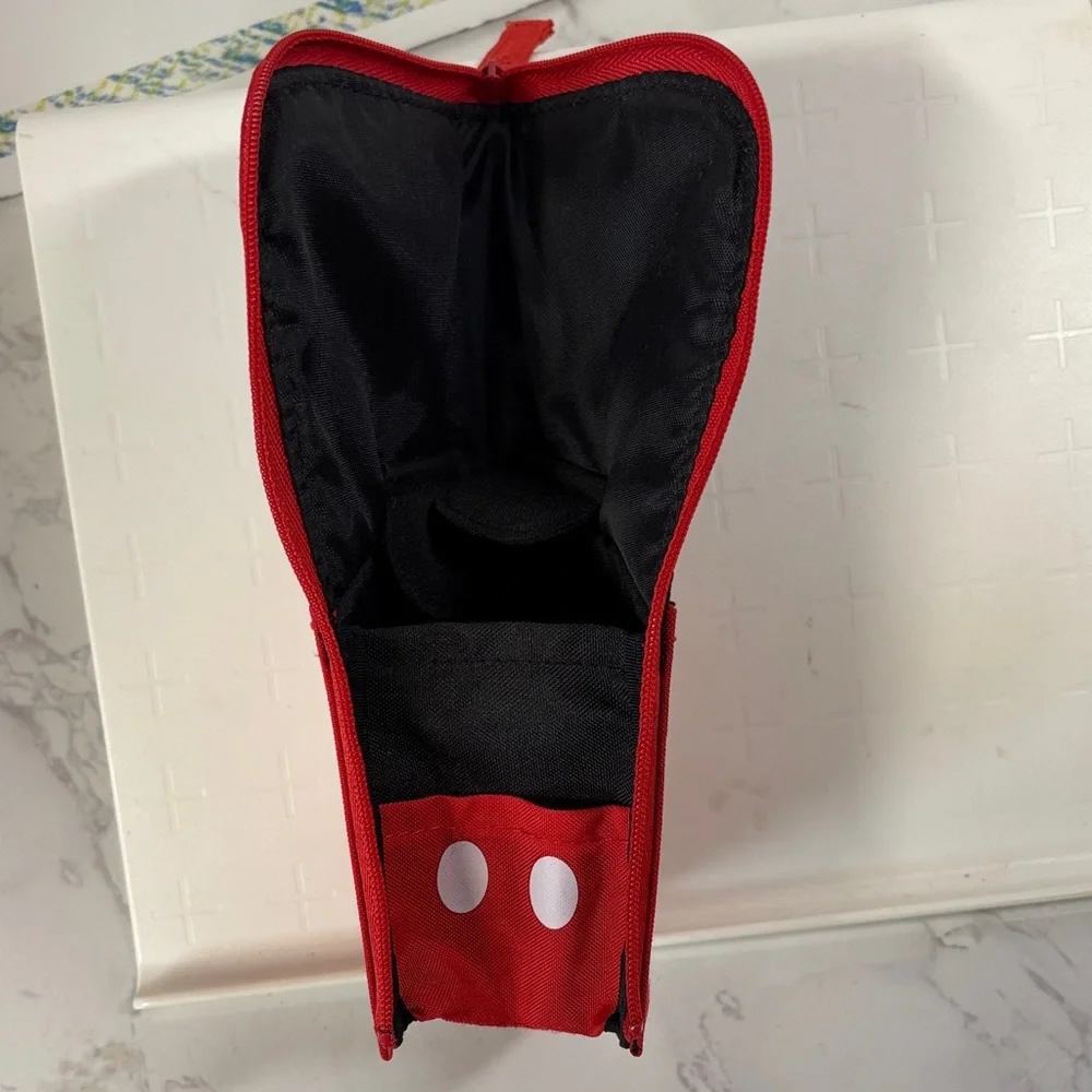 Neo Critz Disney Mickey Mouse Red and Black Pencil Case, NWT